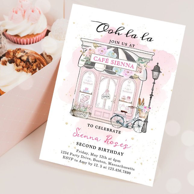 Invitation Anniversaire Paris Salon de Thé Parisien Café Anni (Créateur téléchargé)