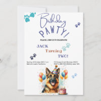 Anniversaire Pawty Berger Allemand Chien Anniversa