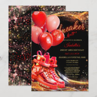 Anniversaire personnalisé Red Gold Sneaker Ball