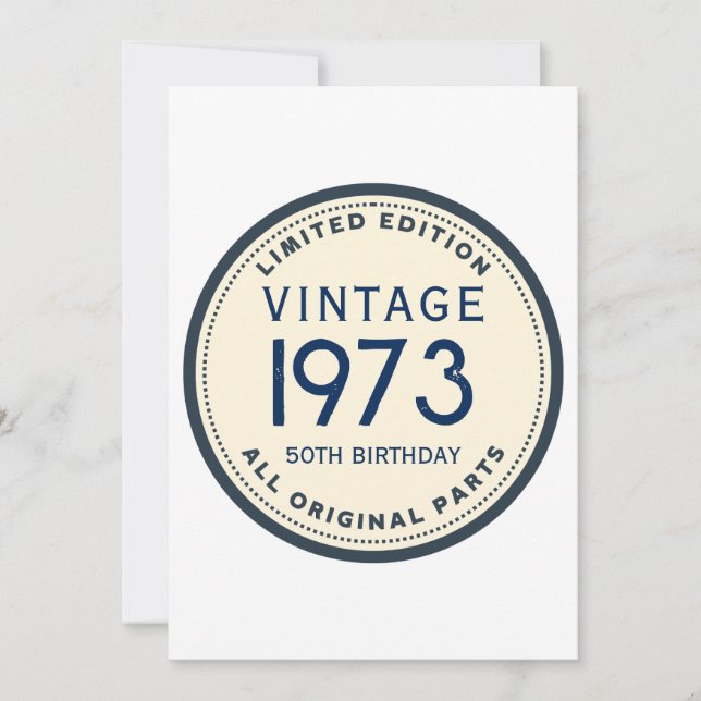 INVITATION ANNIVERSAIRE PERSONNALISÉ SIMPLE (Devant)