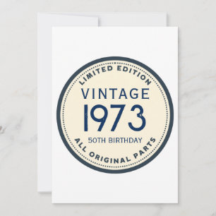 INVITATION ANNIVERSAIRE PERSONNALISÉ SIMPLE
