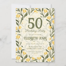 Anniversaire personnalisé sur le thème des tulipes