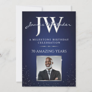 Invitation Anniversaire Personnalisée avec Initial