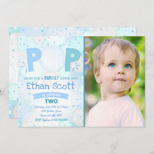 Invitation Anniversaire pétillant d'invitation d'anniversaire