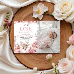 Invitation anniversaire photo Un-cerf-ement mignon