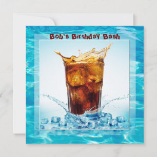 Invitation Anniversaire Pool Bash