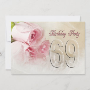 Invitation anniversaire pour 69 ans