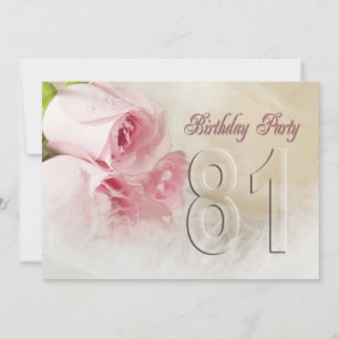 Invitation anniversaire pour 81 ans