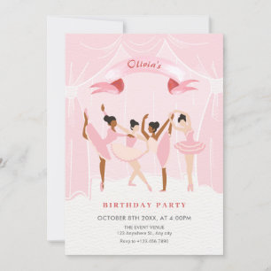 Invitation Anniversaire rose