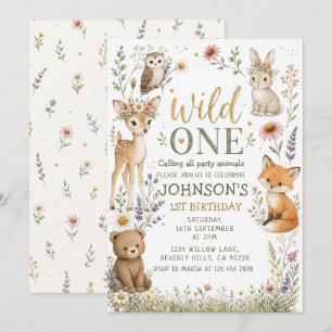 Invitation Anniversaire Sauvageon Floraison Sauvage