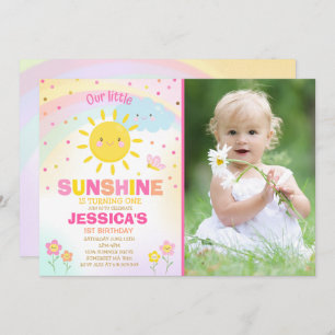 Invitation Anniversaire Sunshine Little Sunshine P