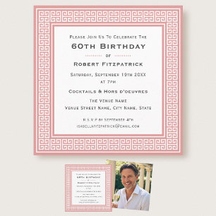 Invitation Anniversaire sur mesure avec photo d'âge classique