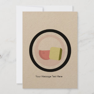 Invitation Anniversaire Sushi Roll Saumon crème fromage Avoca