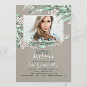 Invitation Anniversaire Sweet 16   Photo d'anniversaire de ve