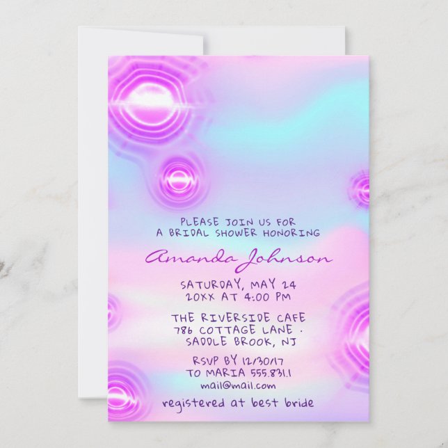Invitation Anniversaire Sweet 16ème Holographe Futuriste Unic (Devant)