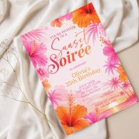 Anniversaire Tropical Sunset, Pinky, Fête d'Été