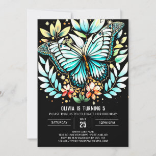 Invitation Anniversaire vert de Sage moderne