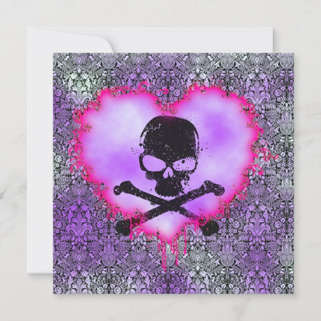 Invitation Annonce de 16 ans Poison Élégant pour un Anniversa (Devant)