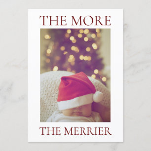 Invitation Annonce de bébé de Noël