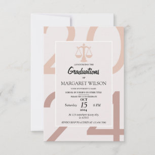 Invitation annonce de début de carrière avocat Typographie