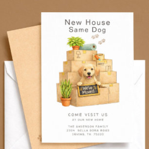 Invitation Annonce de déménagement d'une nouvelle maison de R