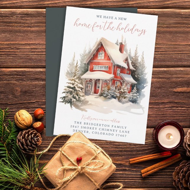 Invitation Annonce de déménagement pour les Fêtes (Créateur téléchargé)