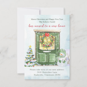 Invitation Annonce de déménagement pour Noël