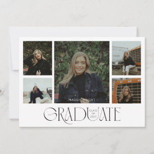 Invitation Annonce de diplômé 2023 multi photo  