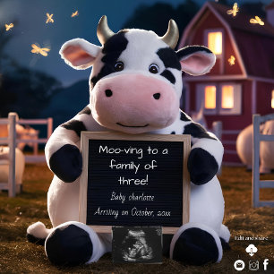 Invitation Annonce de grossesse à thème ferme mignonne