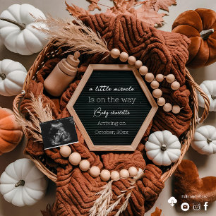 Invitation Annonce de grossesse automnale mignonne 