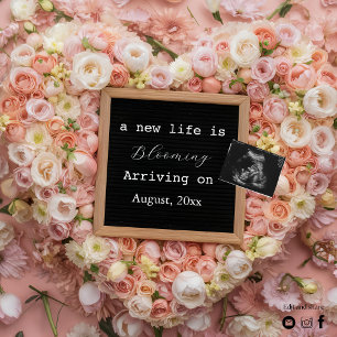 Invitation Annonce de grossesse Révélation bébé Pastel Floral