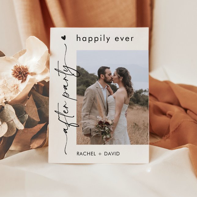 Invitation Annonce de Mariage avec Photo de Fugue au Cœur Scr (Créateur téléchargé)