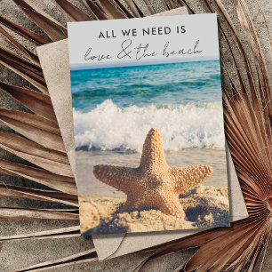 Invitation Annonce de mariage en fuite d'amour et de plage