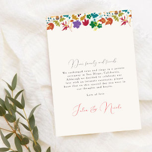 Invitation Annonce de mariage Fleur Violette Moutarde de Prin