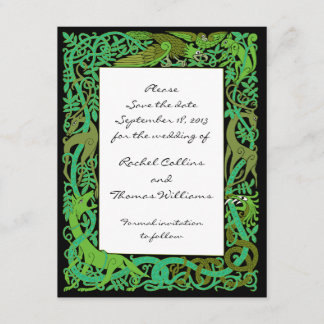 Invitation Annonce de mise en garde Forest Greens celtique