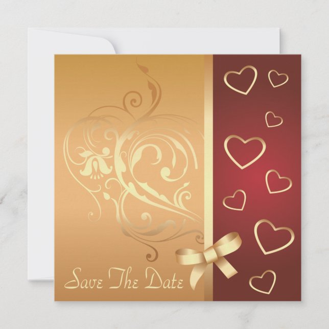 Invitation Annonce de mise en préavis de Golden Hearts (Devant)