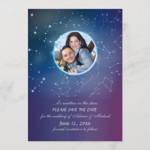Invitation Annonce de photo de constellation