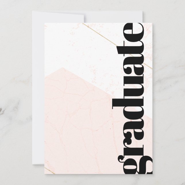 Invitation Annonce de remise de diplôme avec photo esthétique (Devant)