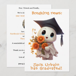 Invitation 🎓Annonce de remise de diplôme de Chibi Bloom