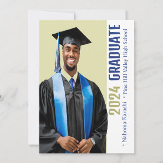 Invitation Annonce de remise de diplôme personnalisée 2026 po