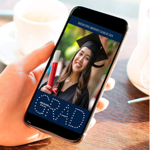 Invitation Annonce de remise de diplôme photo de la promotion