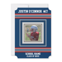 Annonce de remise de diplôme photo rayures de spor