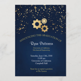 Invitation Annonce de remise des diplômes en génie mécanique