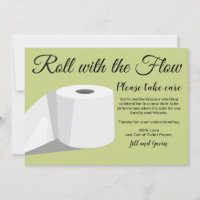 Annonce de report de mariage humour papier toilett