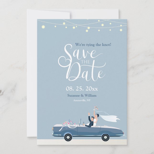 Invitation Annonce de sauvegarde de date Something Blue (Devant)