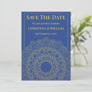 Invitation Annonce de sauvegarde de date Unity in Bloom Bleu