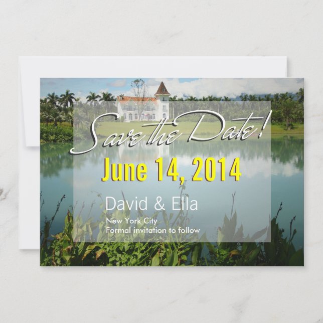 Invitation Annonce de sauvegarde de la date de la maison de l (Devant)