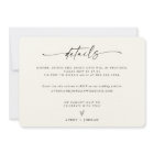 Annonce d'élopement | Réception de mariage moderne