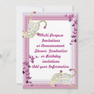 Invitation Annonce d'invitation à une fête multi-usage