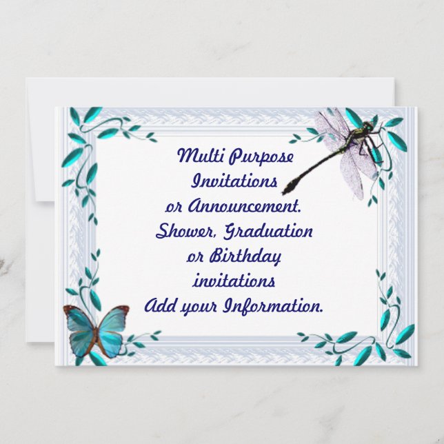 Invitation Annonce d'invitation de fête multi-usage (Devant)